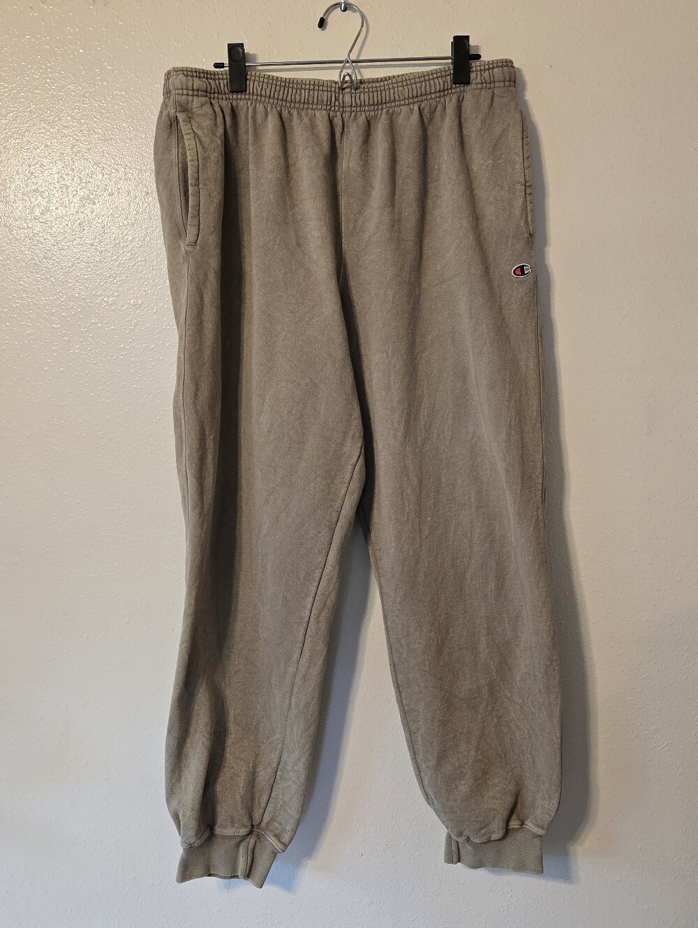 Champion Reverse Weave Sweatpants XL Taupe Sun Wash Fleece Joggers